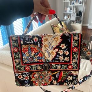 Vera Bradley top handle crossbody in retired Versailles pattern!
